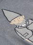  - THOM BROWNE  - Stripe sleeve gnome intarsia sweater