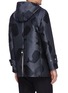 Back View - Click To Enlarge - THOM BROWNE  - Whale jacquard hooded raincoat