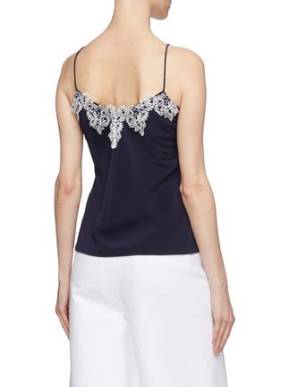 Back View - Click To Enlarge - COMME MOI - Lace trim camisole top