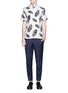 Figure View - Click To Enlarge - OVADIA AND SONS - 'Camp' palm leaf print cotton shirt