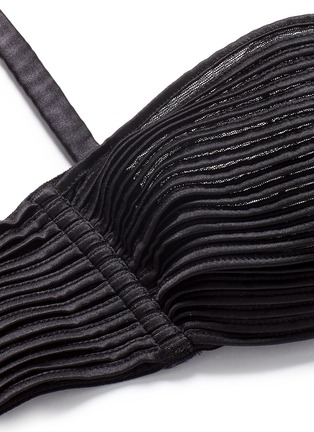 Detail View - Click To Enlarge - LA PERLA - 'Tulle Nervures' ribbed tulle soft bandeau bra