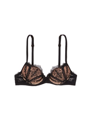 Main View - Click To Enlarge - LA PERLA - 'Neoprene Desire' lace push up bra