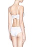 Back View - Click To Enlarge - LA PERLA - 'Sangallo' broderie anglaise mid rise briefs