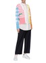 Figure View - Click To Enlarge - THOM BROWNE  - 'Fun-Mix' colourblock gingham check jacquard cardigan