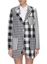 Main View - Click To Enlarge - THOM BROWNE  - 'Fun-Mix' patchwork gingham check sack jacket