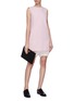 Figure View - Click To Enlarge - THOM BROWNE  - Extended bloomer panel sleeveless dress
