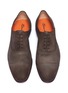 Detail View - Click To Enlarge - SANTONI - Toe cap leather Oxfords