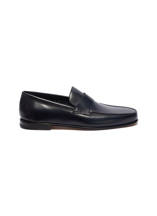 Main View - Click To Enlarge - SANTONI - Leather loafers
