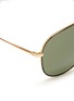 Detail View - Click To Enlarge - SAINT LAURENT - 'Classic 11' steel frame aviator sunglasses