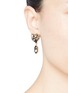 Figure View - Click To Enlarge - ERICKSON BEAMON - 'Sacred Geometry' marquise cut crystal earrings