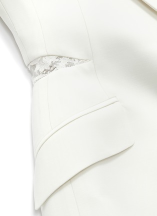  - ALEXANDER MCQUEEN - Sarabande lace back panel split sleeve blazer