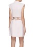 Back View - Click To Enlarge - ALEXANDER MCQUEEN - Sarabande lace back panel double breasted gilet dress