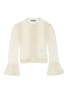 Main View - Click To Enlarge - ALEXANDER MCQUEEN - Ruffle placket lace silk knit cardigan