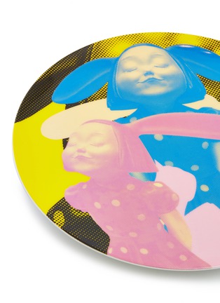 Detail View - Click To Enlarge - X+Q - I Have Seen Happiness plate – Blue/Yellow