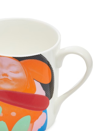 Detail View - Click To Enlarge - X+Q - I Have Seen Happiness mug – Blue/Orange