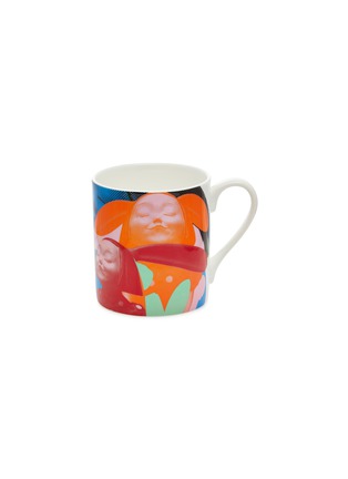 Main View - Click To Enlarge - X+Q - I Have Seen Happiness mug – Blue/Orange