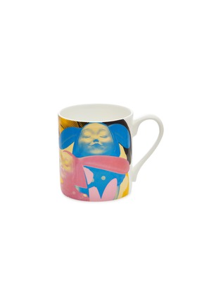Main View - Click To Enlarge - X+Q - I Have Seen Happiness mug – Blue/Yellow