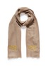 Main View - Click To Enlarge - JANAVI - 'Pig' embroidered Merino wool scarf