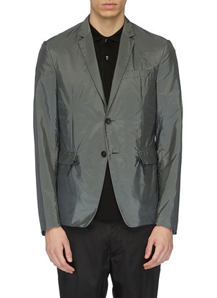 Main View - Click To Enlarge - PRADA - 'Piuma' nylon fabric soft blazer