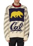 Main View - Click To Enlarge - CALVIN KLEIN 205W39NYC - x UC Berkeley bear logo intarsia sweater