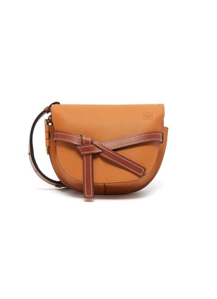 Main View - Click To Enlarge - LOEWE - 'Gate' small leather saddle bag
