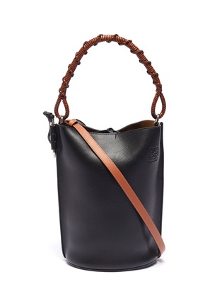 Main View - Click To Enlarge - LOEWE - 'Gate' top handle leather bucket bag