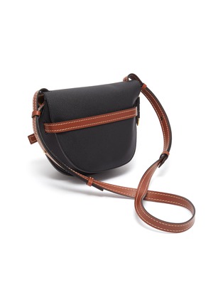 Detail View - Click To Enlarge - LOEWE - 'Gate' small leather saddle bag