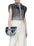 Front View - Click To Enlarge - LOEWE - 'Gate' small leather saddle bag
