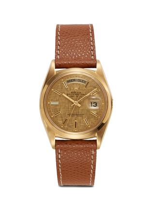 Main View - Click To Enlarge - LANE CRAWFORD VINTAGE WATCHES - Rolex Oyster Perpetual Daydate gold watch