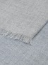 Detail View - Click To Enlarge - OYUNA - Vista cashmere throw – Soft Grey/Blue