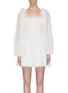 Main View - Click To Enlarge - C/MEO COLLECTIVE - 'Perfect Part' ruffle trim check mini dress