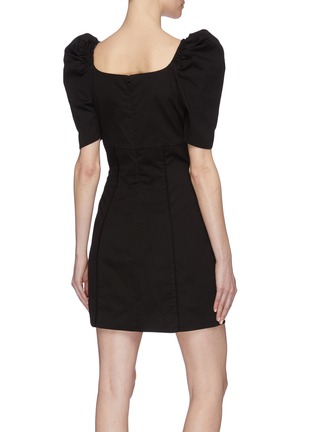 Back View - Click To Enlarge - C/MEO COLLECTIVE - 'Subscribe' puff sleeve dress