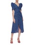 Figure View - Click To Enlarge - C/MEO COLLECTIVE - 'Sanguine' puff sleeve gathered floral print high-low dress