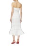 Back View - Click To Enlarge - C/MEO COLLECTIVE - 'Solitude' flared textured stripe strapless dress