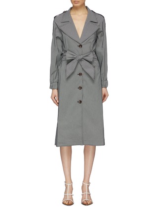 Main View - Click To Enlarge - C/MEO COLLECTIVE - 'Motivations' belted gingham check trench coat
