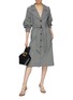 Figure View - Click To Enlarge - C/MEO COLLECTIVE - 'Motivations' belted gingham check trench coat