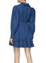 Back View - Click To Enlarge - C/MEO COLLECTIVE - 'Kind To You' knot front tiered denim dress