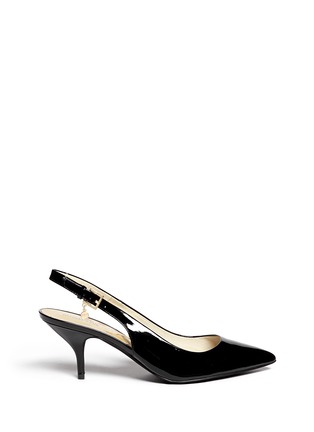 Main View - Click To Enlarge - MICHAEL KORS - 'Kelsey' patent leather slingback pumps