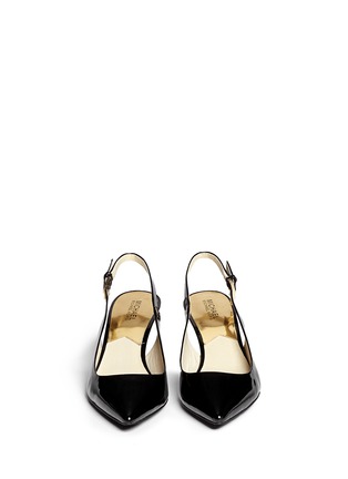 Figure View - Click To Enlarge - MICHAEL KORS - 'Kelsey' patent leather slingback pumps