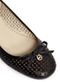 Detail View - Click To Enlarge - MICHAEL KORS - 'Olivia' floral perforated leather ballerinas