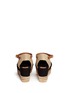 Back View - Click To Enlarge - TORY BURCH - Knotted bow canvas espadrille platform sandals