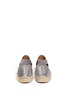 Figure View - Click To Enlarge - TORY BURCH - 'Catalina' perforated metallic leather espadrilles