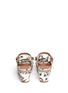 Back View - Click To Enlarge - TORY BURCH - 'Penny' floral print canvas wedge sandals