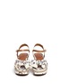 Figure View - Click To Enlarge - TORY BURCH - 'Penny' floral print canvas wedge sandals