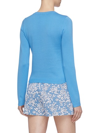 Back View - Click To Enlarge - ALICE & OLIVIA - 'Connie' strass poodle intarsia sweater