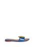 Main View - Click To Enlarge - TORY BURCH - Pineapple appliqué leather flat slide sandals