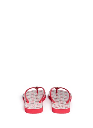 Back View - Click To Enlarge - TORY BURCH - 'Thin' dove print flip flops