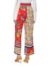 Back View - Click To Enlarge - ALICE & OLIVIA - 'Benny' mix floral print wide leg pants