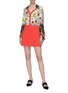 Figure View - Click To Enlarge - ALICE & OLIVIA - 'Shaylee' asymmetric mock wrap mini skirt