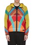 Main View - Click To Enlarge - MONCLER - x Craig Green 'Spinner' colourblock hooded ripstop jacket